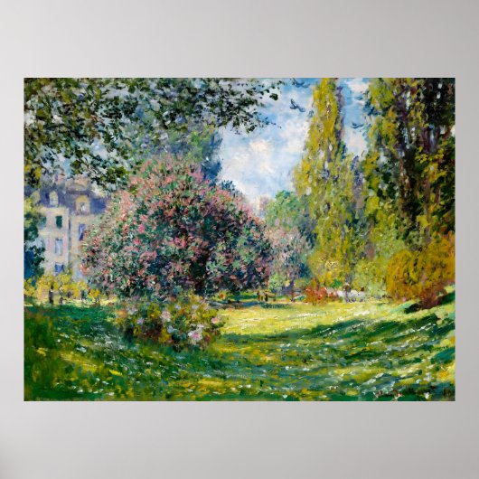 Claude Monet, Landschap, het Parc Monceau, 1876 Poster (Voorkant)