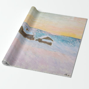 Claude Monet - Landschap in Noorwegen, Blauwe Huiz Cadeaupapier