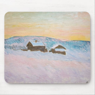 Claude Monet - Landschap in Noorwegen, Blauwe Huiz Muismat