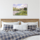 Claude Monet | Landschap, Vetheuil, 1879 Canvas Afdruk (Insitu (Slaapkamer))