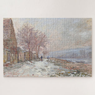 Claude Monet Lavacourt Winterlandschap Legpuzzel