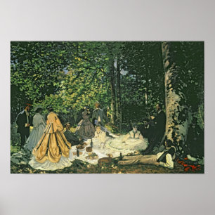 Claude Monet Le Dejeuner sur l'Herbe, 1865-1866 Poster