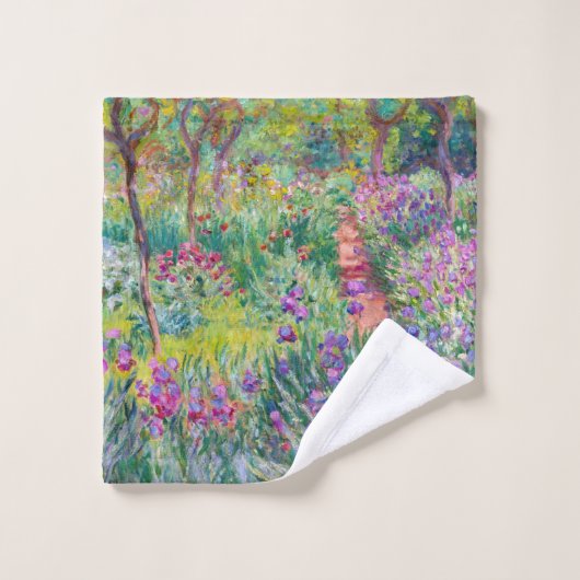 Claude Monet - Le jardin d'Iris à Giverny (Gant de toilette)