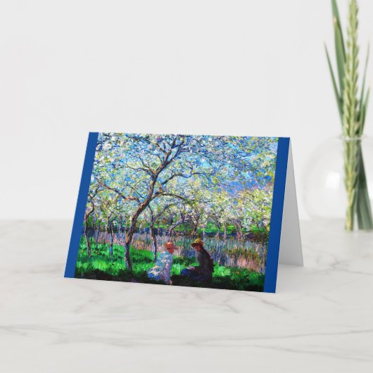 Claude Monet, Le Printemps, impressionist Kaart (Voorkant)
