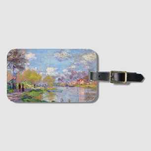 Claude Monet Lente aan de Seine Bagagelabel