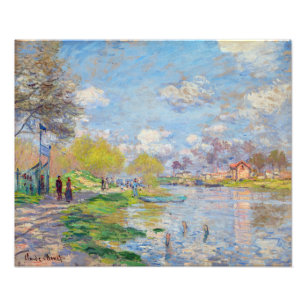 Claude Monet - Lente aan de Seine Foto Afdruk