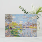 Claude Monet - Lente aan de Seine Kaart (Staand voorkant)