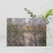 Claude Monet - Lente door de takken Bedankkaart (Staand voorkant)