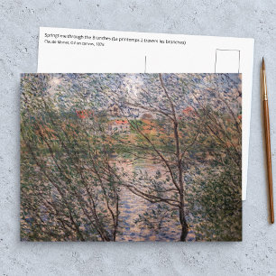 Claude Monet - Lente door de takken Briefkaart