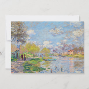 Claude Monet - Lente van de Seine Bedankkaart