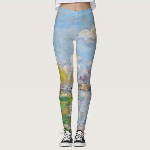 Claude Monet - Lente van de Seine Leggings