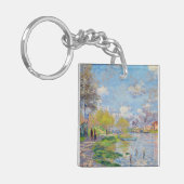 Claude Monet - Lente van de Seine Sleutelhanger (Voorkant Links)