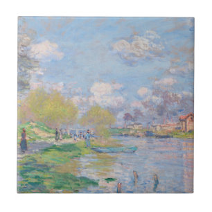 Claude Monet - Lente van de Seine Tegeltje
