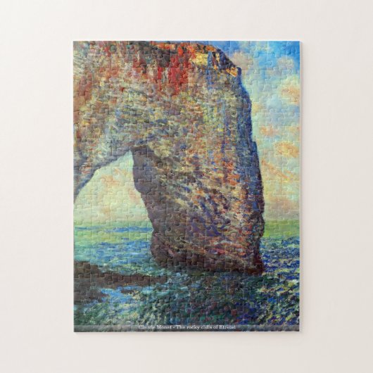 Claude Monet - les falaises rocheuses du puzzle (Vertical)