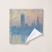 Claude Monet Les maisons du Parlement Coucher de s (Gant de toilette)