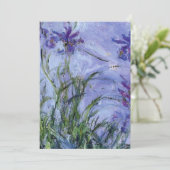 Claude Monet - Lila Irise Mauves 1917 Kaart (Staand voorkant)