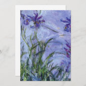 Claude Monet - Lila Irise Mauves 1917 Kaart (Voorkant / Achterkant)