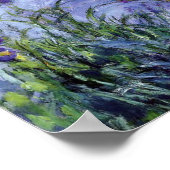 Claude Monet - Lila Irise Mauves 1917 Poster (Hoek)