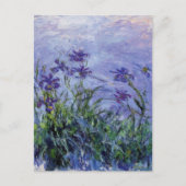 Claude Monet Lila Irises Briefkaart (Voorkant)