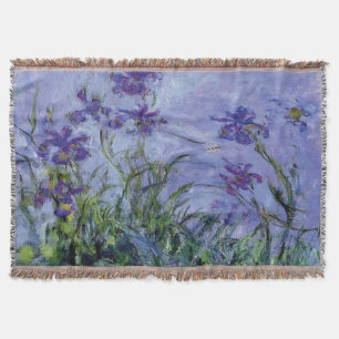 Claude Monet Lila Irises Deken