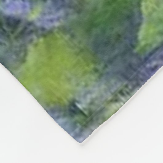 Claude Monet Lila Irises Fleece Deken (Hoek)