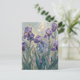 Claude Monet - Lila Irises / Iris Mauves Briefkaart