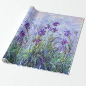 Claude Monet - Lila Irises / Iris Mauves Cadeaupapier (Uitgerold)