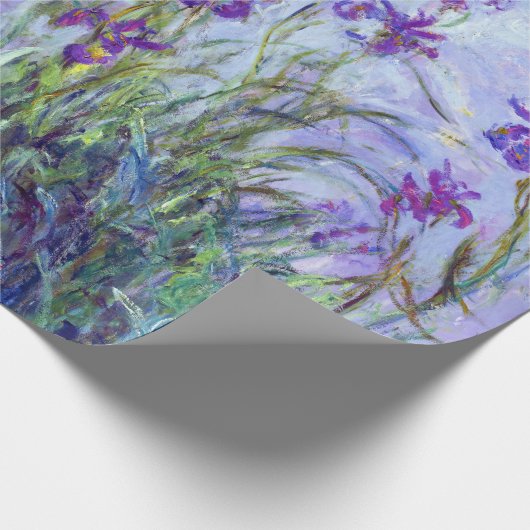 Claude Monet - Lila Irises / Iris Mauves Cadeaupapier (Hoek)