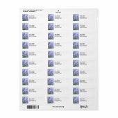 Claude Monet - Lila Irises / Iris Mauves Etiket (Full Sheet)