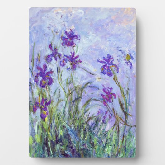 Claude Monet - Lila Irises / Iris Mauves Fotoplaat (voorkant)