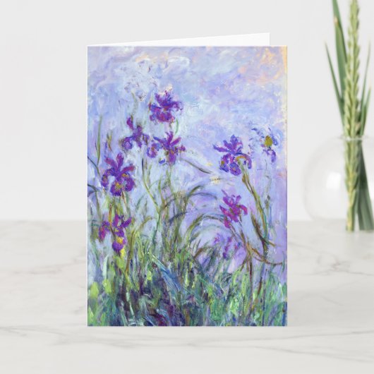 Claude Monet - Lila Irises / Iris Mauves Kaart (Voorkant)