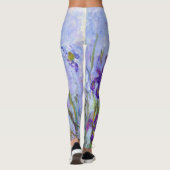 Claude Monet - Lila Irises / Iris Mauves Leggings (Achterkant)