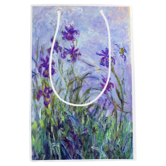 Claude Monet - Lila Irises / Iris Mauves Medium Cadeauzakje (Voorkant)