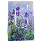 Claude Monet - Lila Irises / Iris Mauves Medium Cadeauzakje (Achterkant)