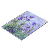 Claude Monet - Lila Irises / Iris Mauves Notitieboek (Linkerzijde)