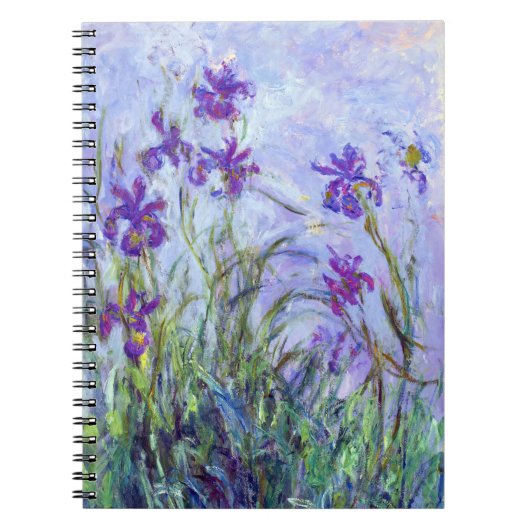 Claude Monet - Lila Irises / Iris Mauves Notitieboek (Voorkant)