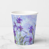 Claude Monet - Lila Irises / Iris Mauves Papieren Bekers (Voorkant)