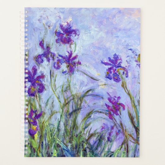 Claude Monet - Lila Irises / Iris Mauves Planner (Voorkant)