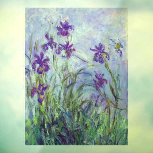 Claude Monet - Lila Irises / Iris Mauves Raamsticker (Vel 3)