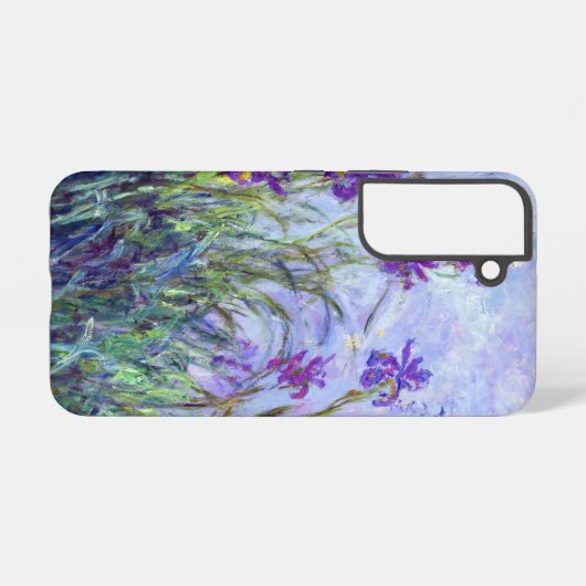 Claude Monet - Lila Irises / Iris Mauves Samsung Galaxy Hoesje (Achterkant horizontaal)