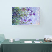 Claude Monet - Lila Irises / Iris Mauves Spandoek (Beurs)