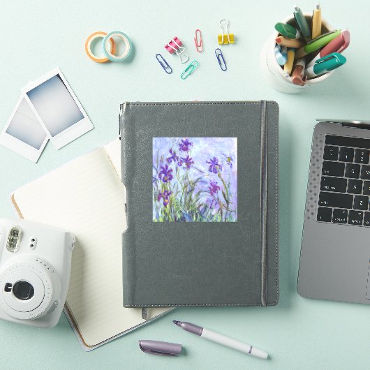 Claude Monet - Lila Irises / Iris Mauves Sticker (iPad Cover)