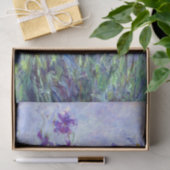 Claude Monet - Lila Irises / Iris Mauves Tissuepapier (Geschenk)