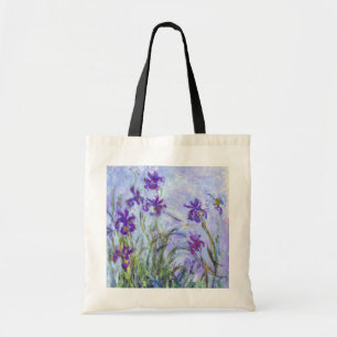 Claude Monet - Lila Irises / Iris Mauves Tote Bag