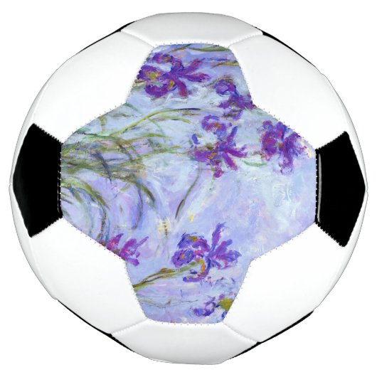 Claude Monet - Lila Irises / Iris Mauves Voetbal (Gedraaid)