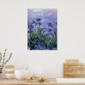 Claude Monet Lila Irises Poster (Keuken)