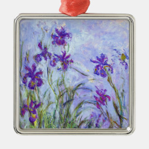 Claude Monet - Lila Irissen / Iris Mauves Metalen Ornament