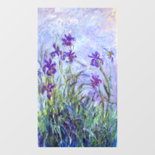 Claude Monet - Lila Irissen / Iris Mauves Raamsticker