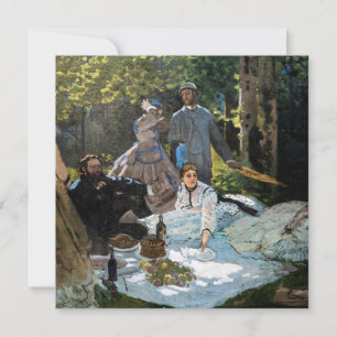 Claude Monet - Luncheon op het gras, rechterpaneel Bedankkaart