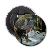 Claude Monet - Luncheon op het gras, rechterpaneel Button Flesopener (Voorkant)